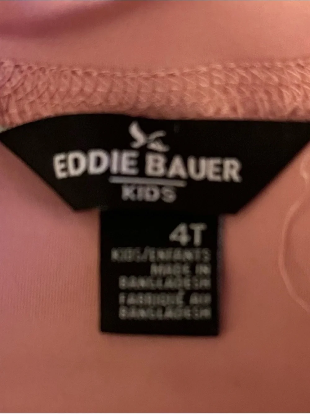 Eddie Bauer Peach Sleeveless Mock Neck Tank with Ruffle Shoulders
